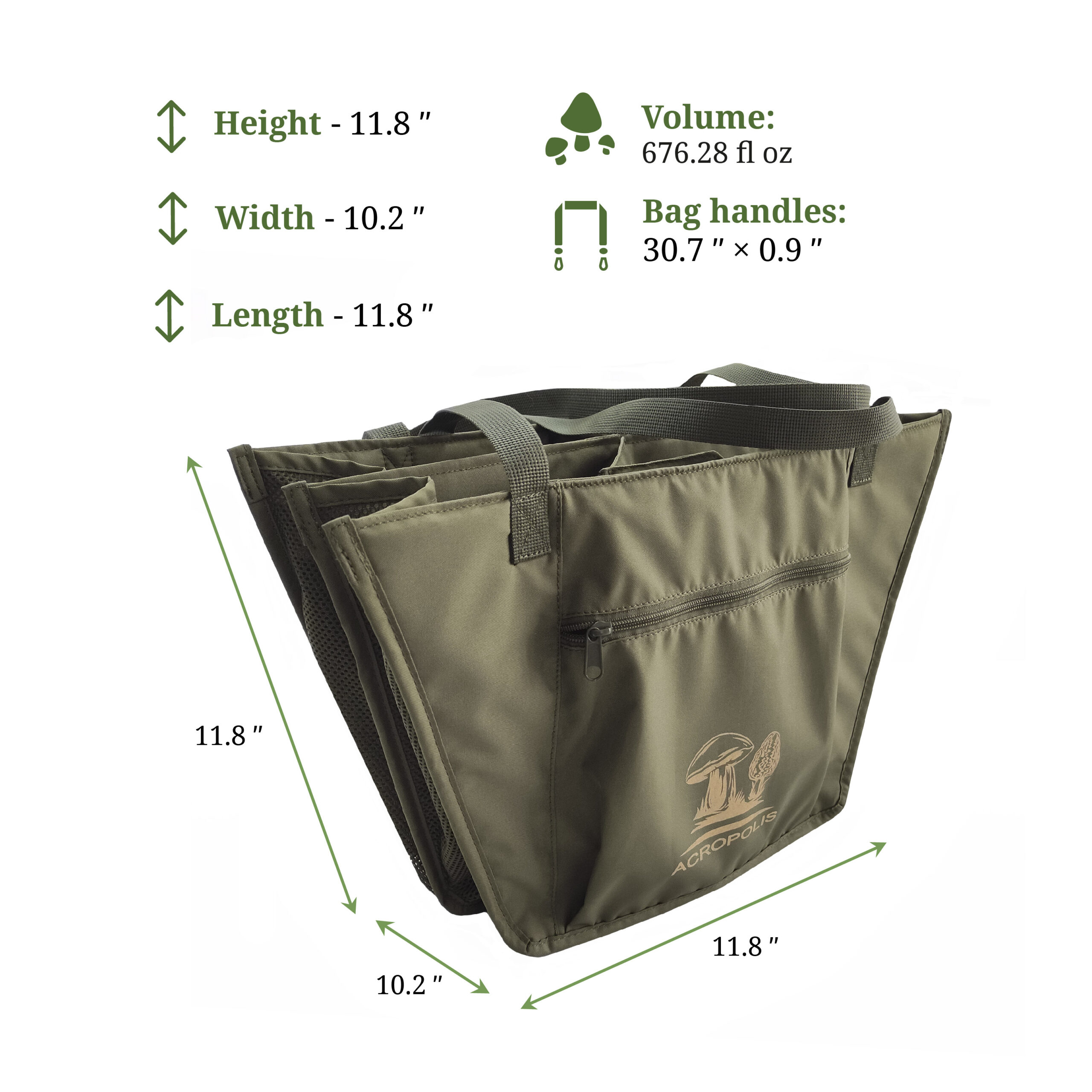 MG-6 Mushroom Picking 4-section Sorting Bag, Forager Shoulder Bag