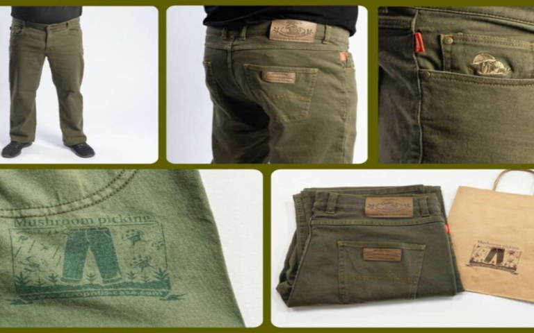 New products from Acropolis – stylized jeans for outdoor activities: hunting, fishing, mushroom picking.