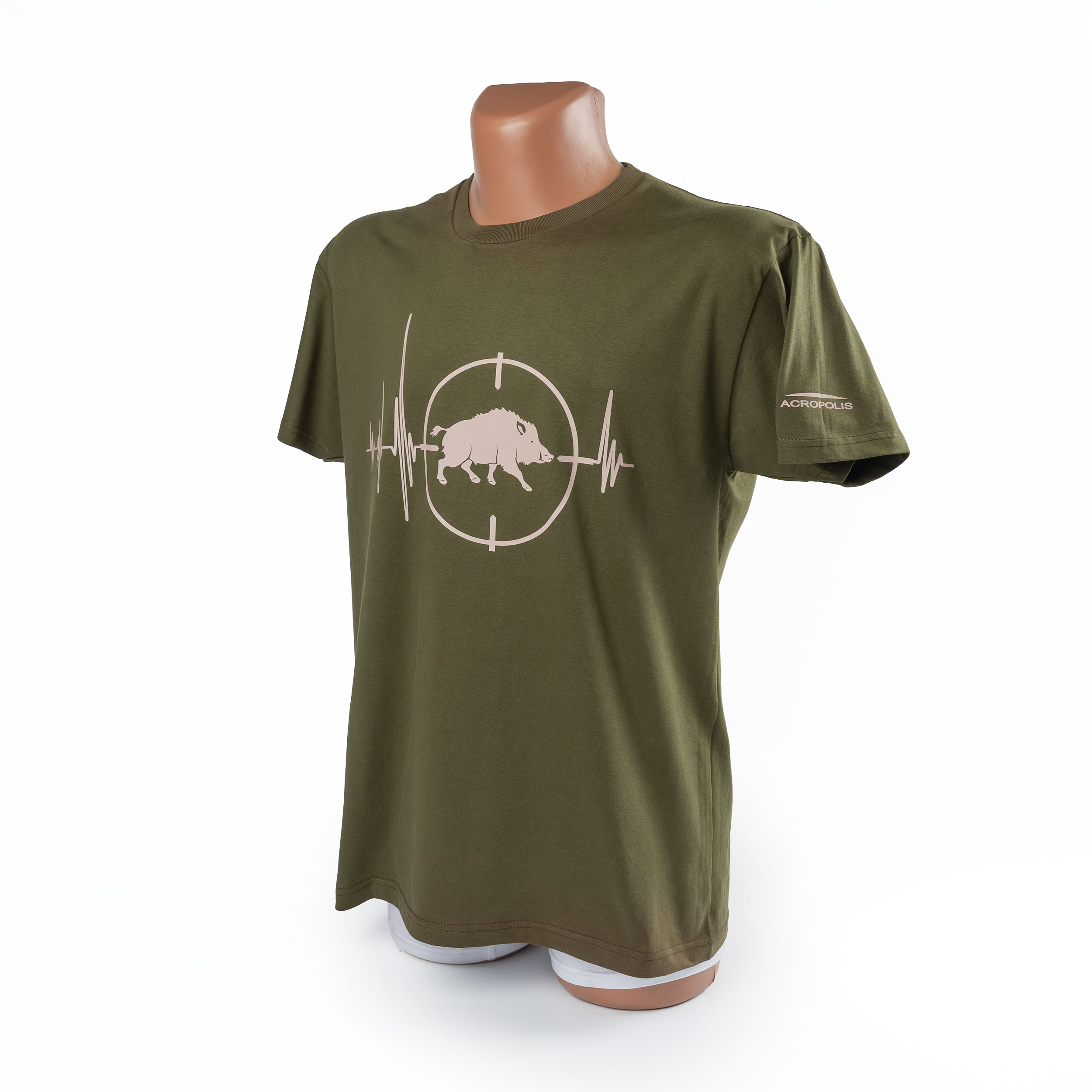 OFK-1h Khaki T-shirt Boar for Hunters