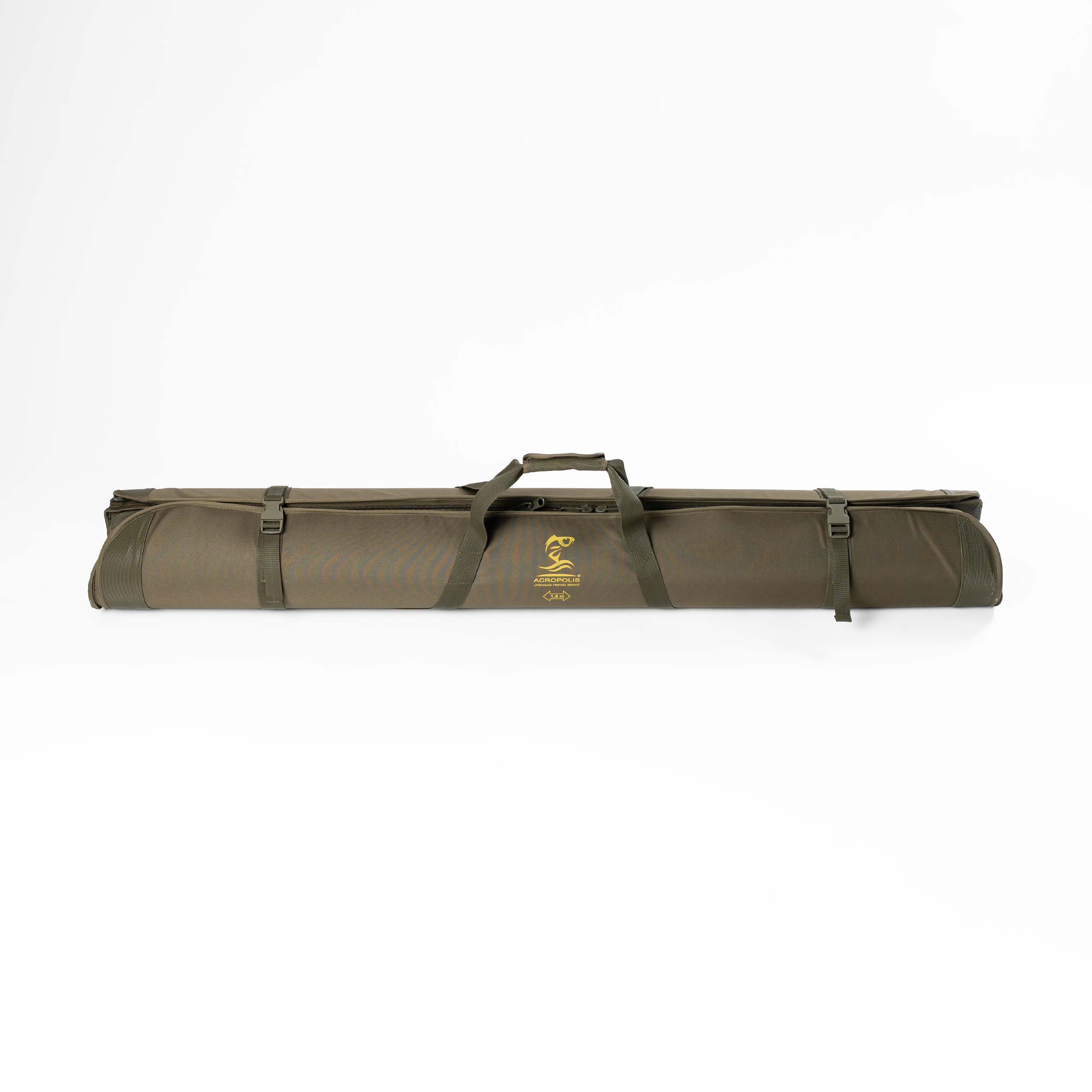 KV-12v Hard Two-Section Case, Coffer-Tube for 8 Spinning Rods 210cm