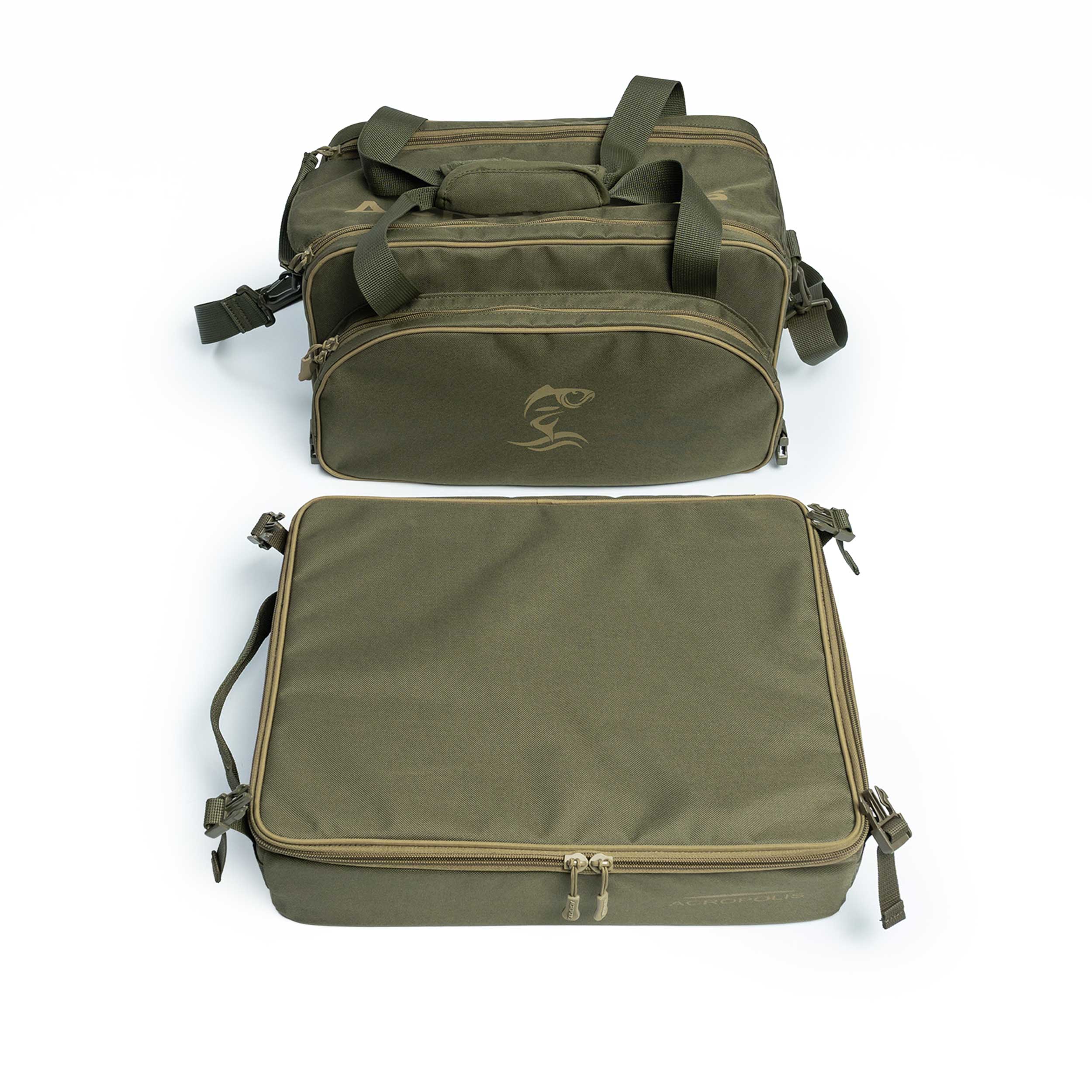 RSF-3 Feeder, Flat Feeder, Carp Fishing Bag. Includes Organizer, PV Leader, Case-Tube with Spools
