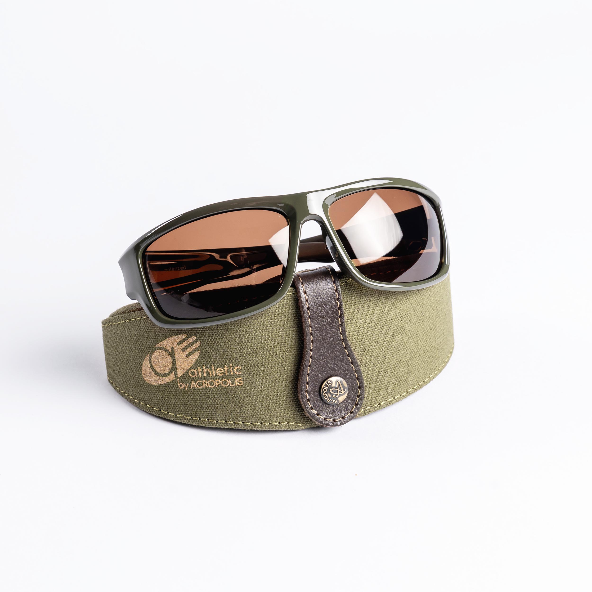 OFA-5 Sport Polarized sunglasses for outdoor activities (brown lens / olive frame)