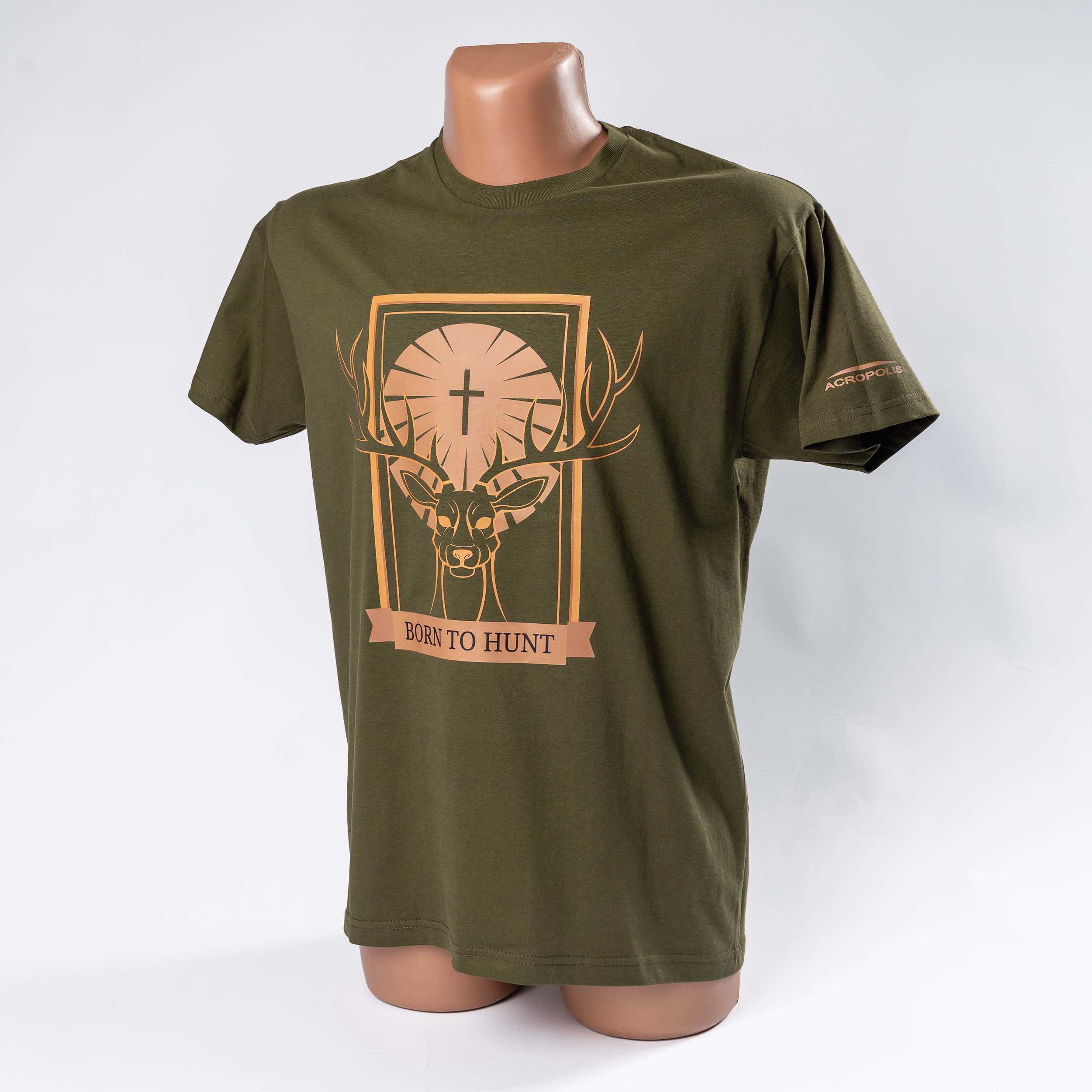 ОФМ-2 Футболка для мисливця BORN TO HUNT хакі