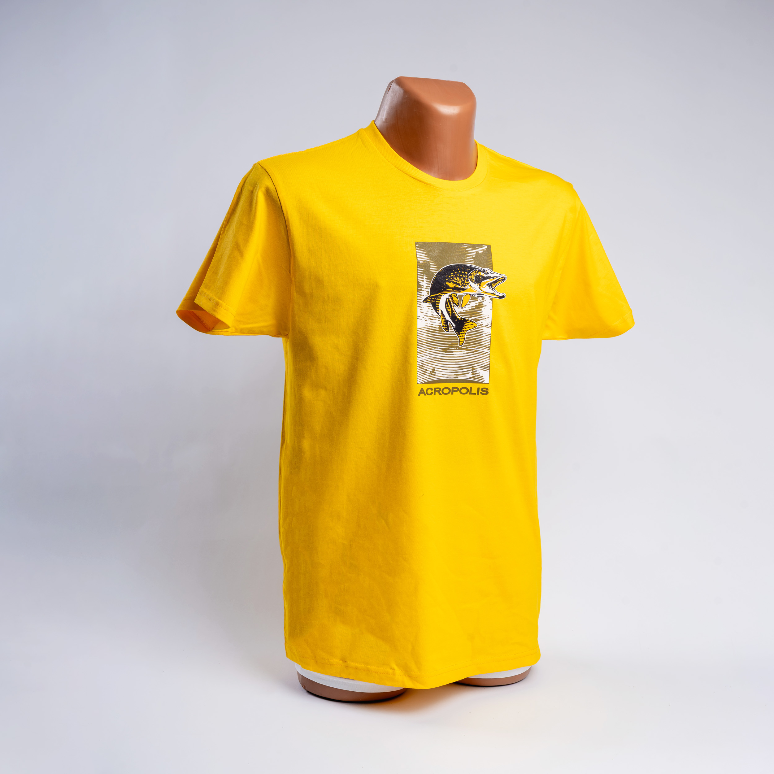 ОФР-5 Футболка для рибалки з принтом Щука жовта – S, M, L, XL, XXL