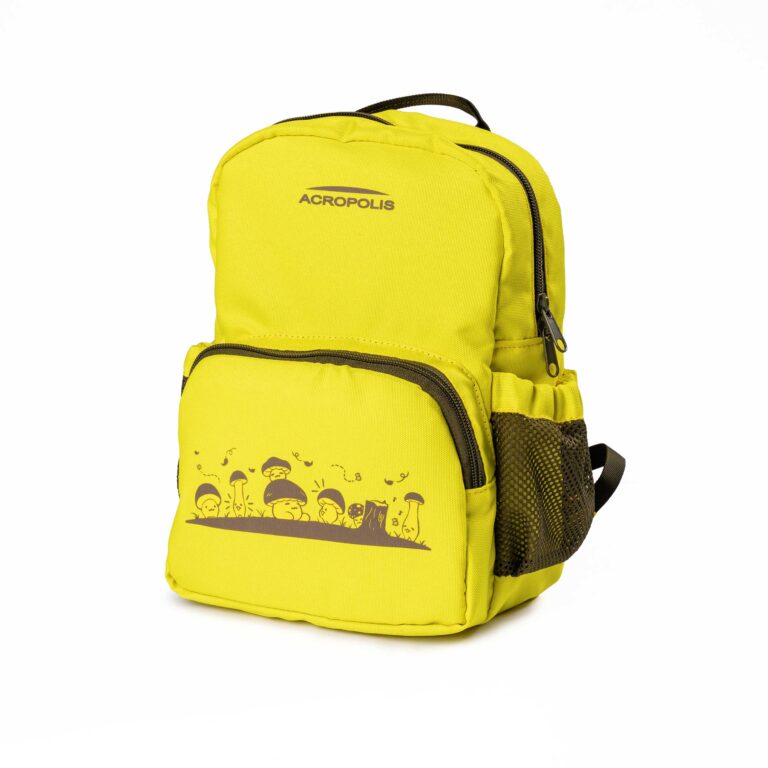 RMD-1zh Mushrooms Kids Hiking & Walking Backpack, yellow
