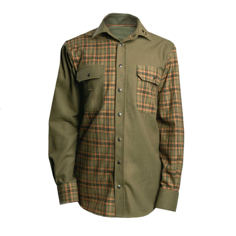 OS-5p Demi-season combined mushroom picker shirt (olive + orange)
