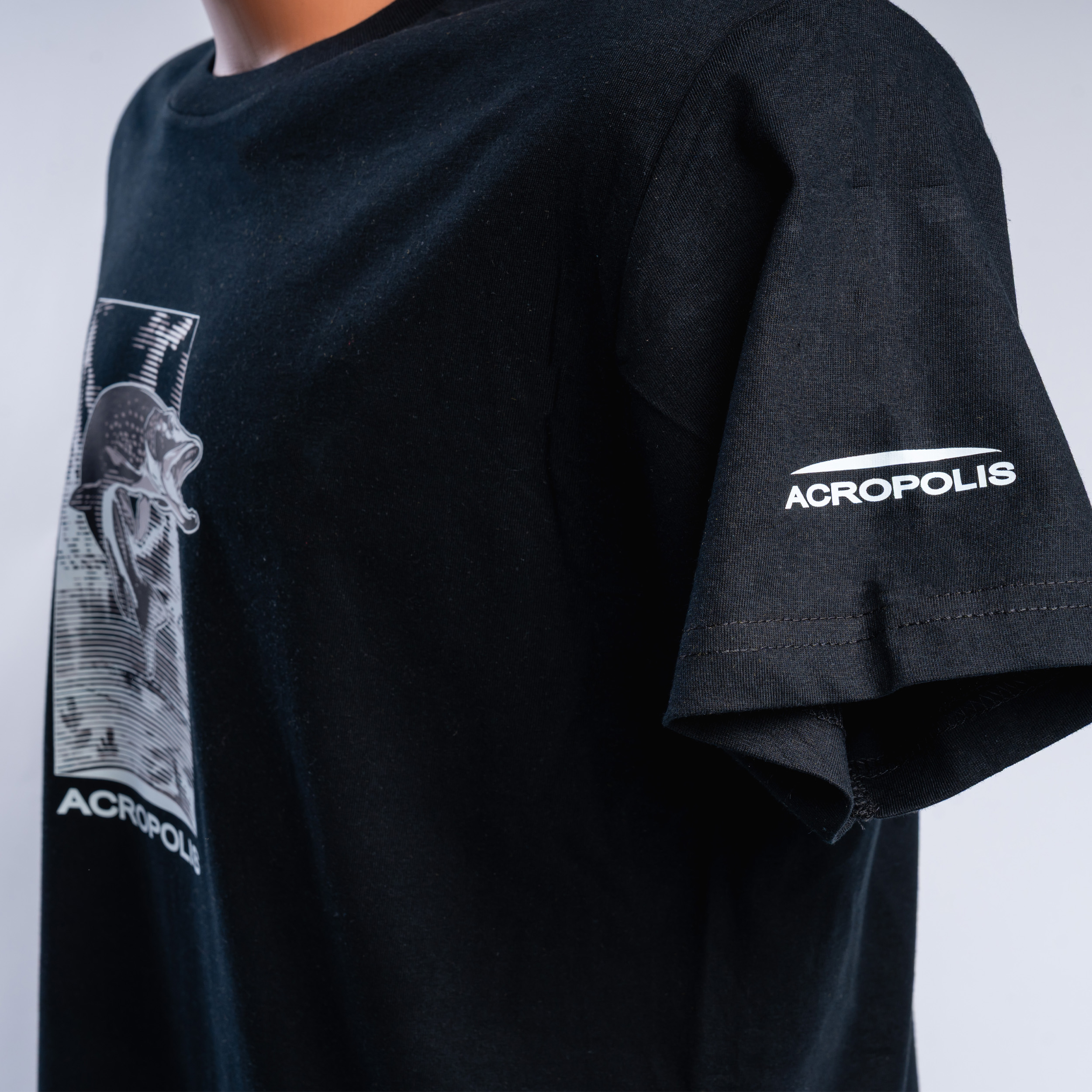OFR-5 Fishermen`s T-shirt with Pike print, black – S, M, L, XL, XXL