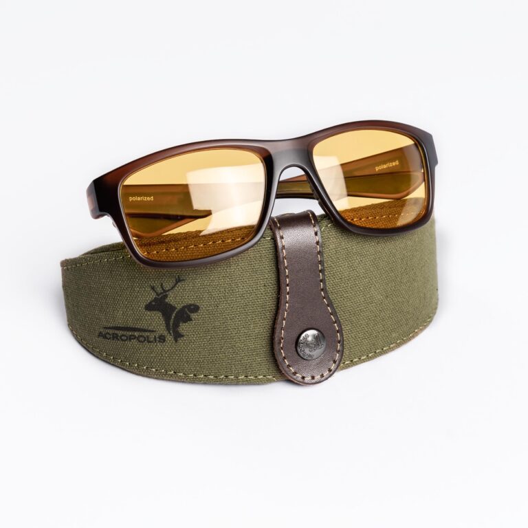 OFA-6 Casual Polarized sunglasses for outdoor activities (yellow lens / brown frame)