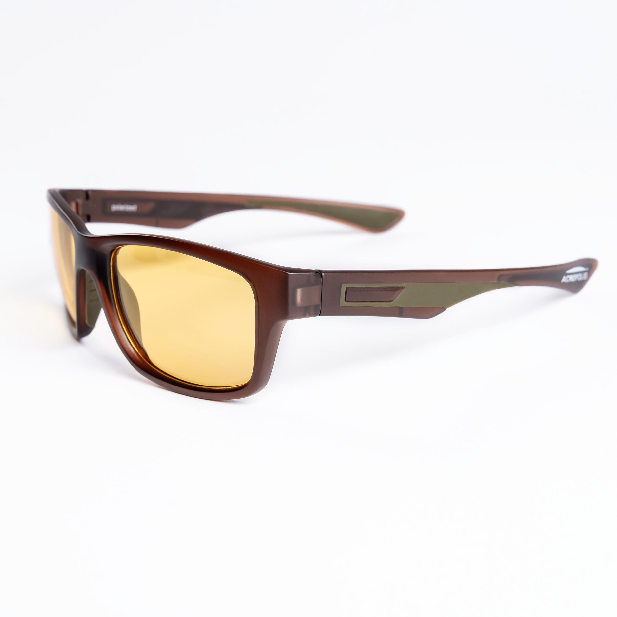 OFA-6 Casual Polarized sunglasses for outdoor activities (yellow lens / brown frame)