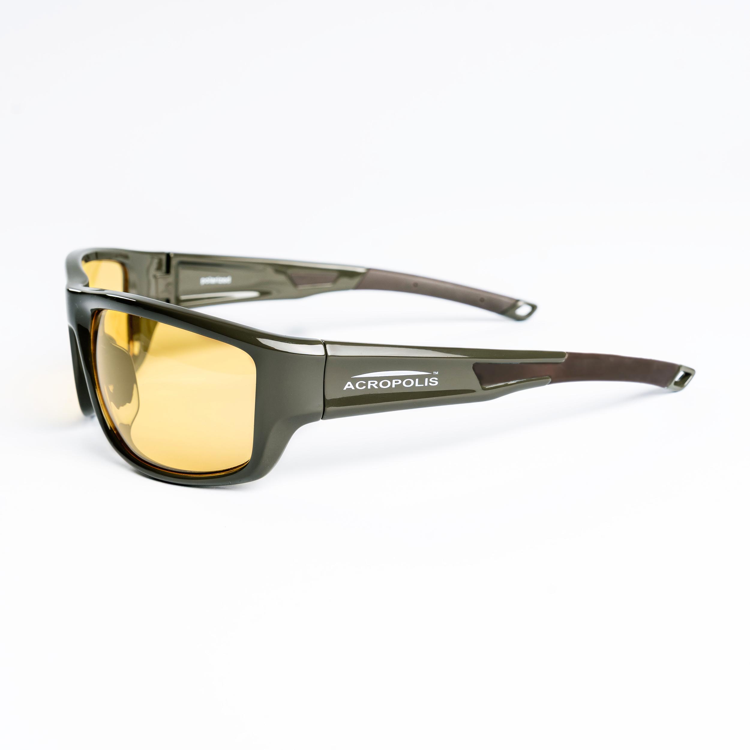 OFA-5 Sport Polarized sunglasses for outdoor activities (yellow lens / olive frame)
