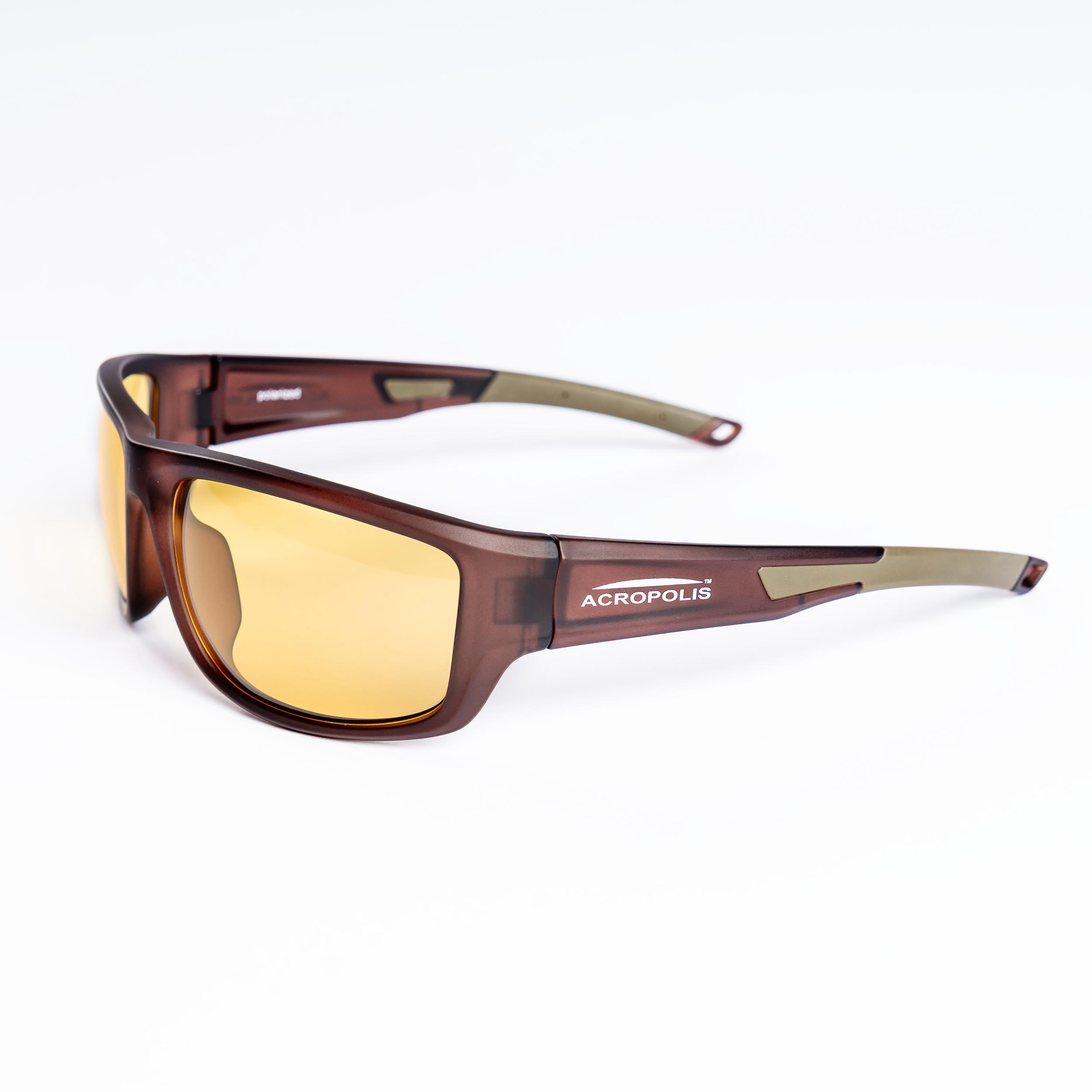 OFA-5 Sport Polarized sunglasses for outdoor activities (yellow lens / brown frame)
