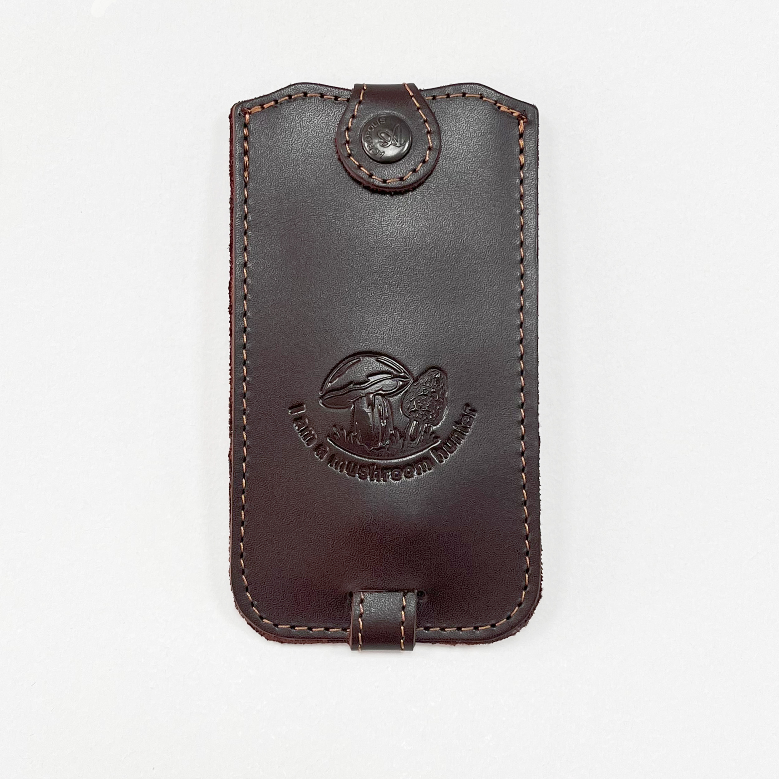 KL-1g Leather key holder – I hunt mushrooms