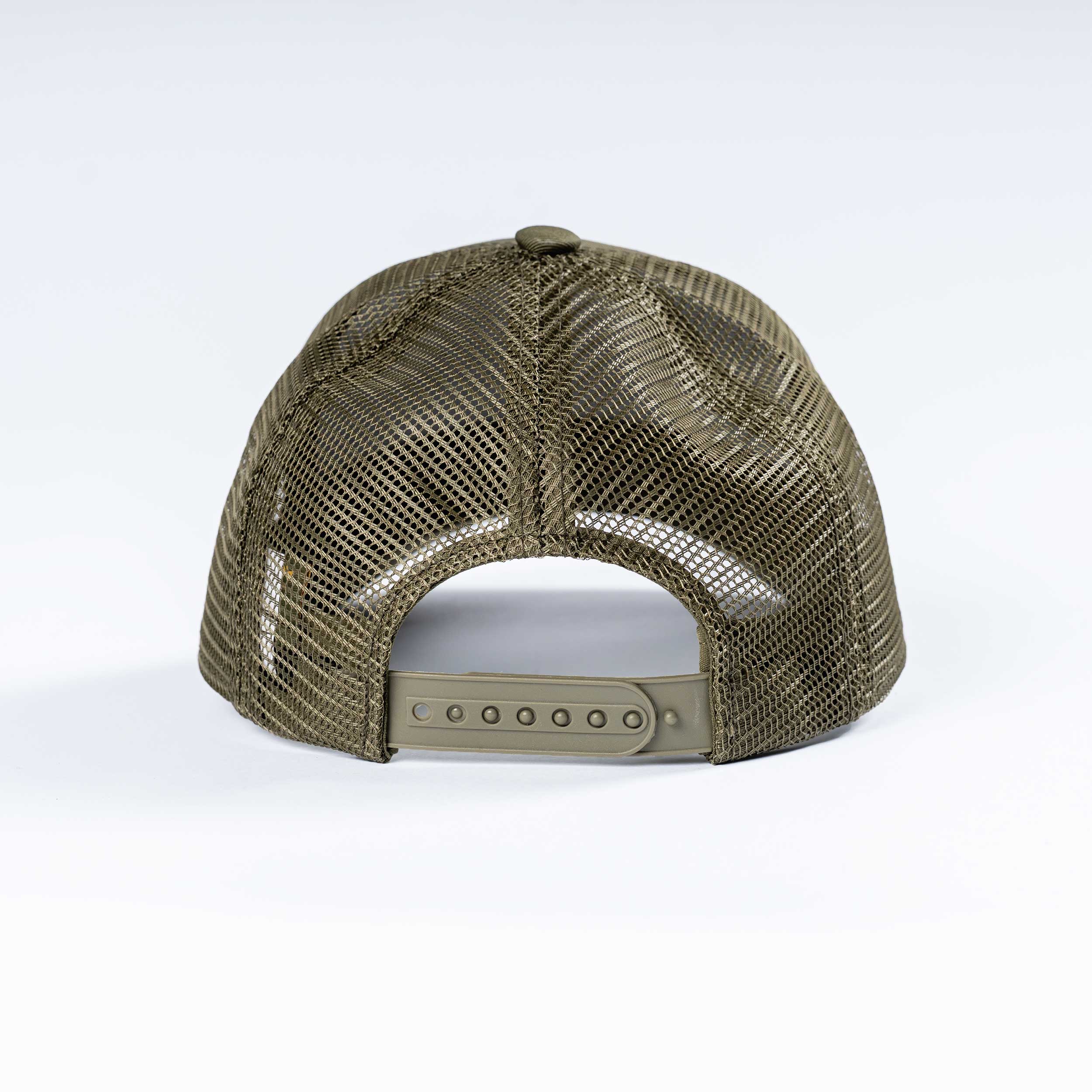 OSHM-21 Fisherman’s cap with Pike print, (khaki)