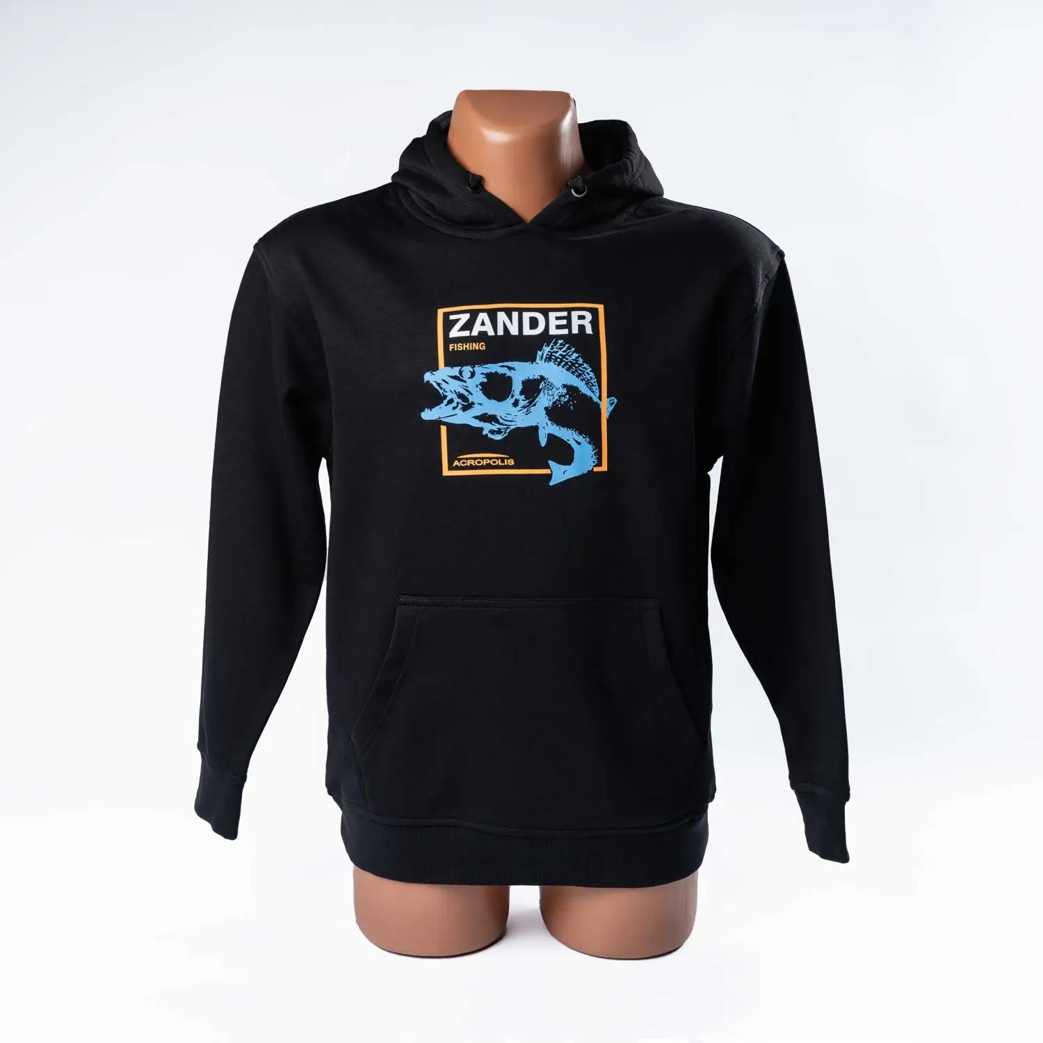 ОХР-3 Худі для рибалок Zander – Spinning Fishing чорний – S, M, L, XL
