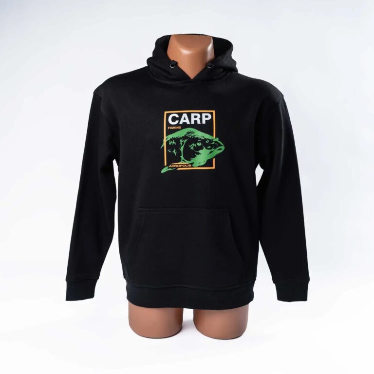 OHR-4 Black hoodie for fishermen, prints Carp – Carp Fishing, S, M, L, XL