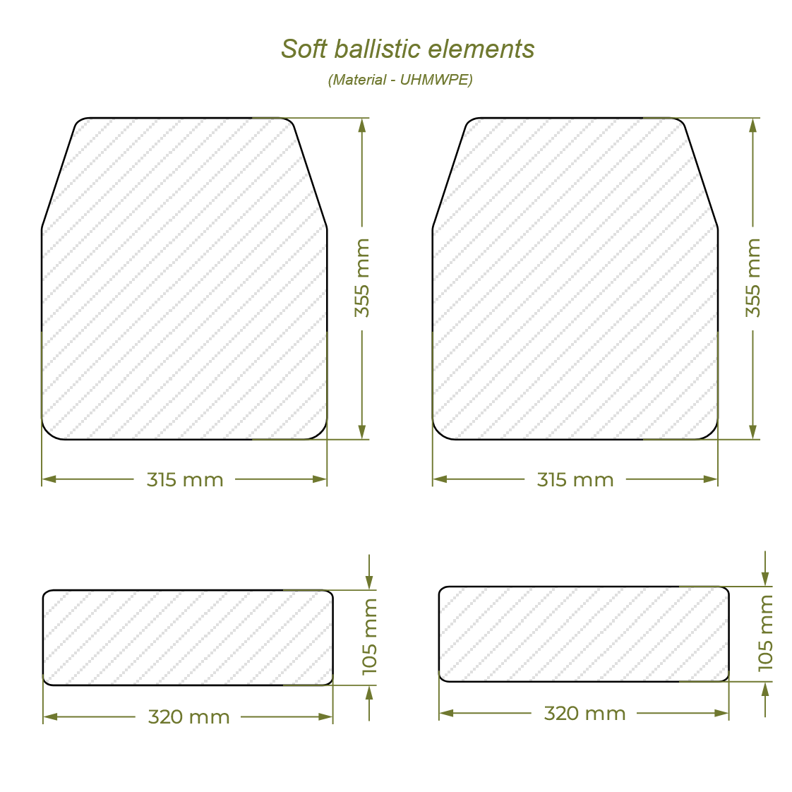 ARP-03sh Modular Bulletproof Vest (Plate Carrier) with Quick-Release System