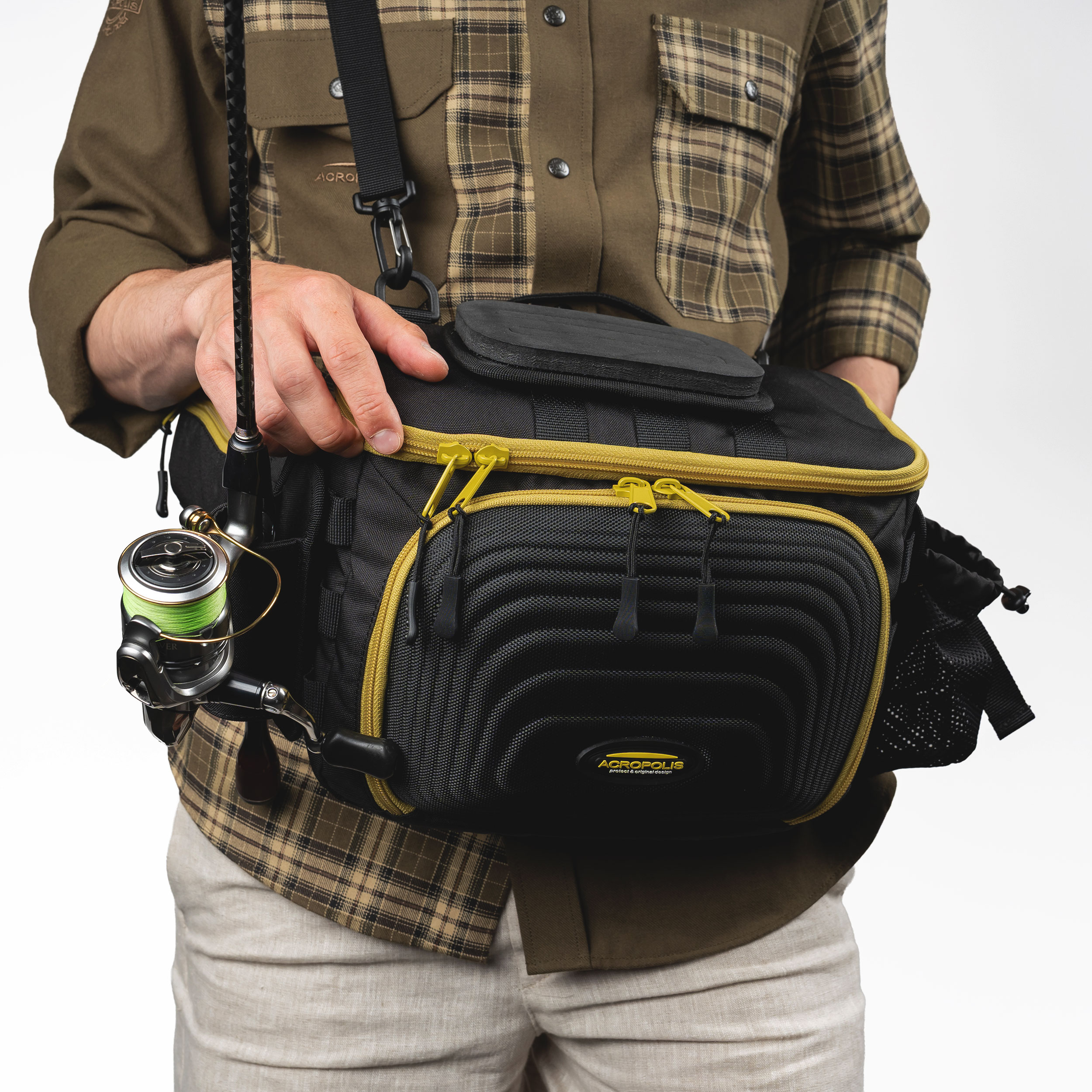 SDS-7chu Black Modular Waist Fishing System for Shore Spinning