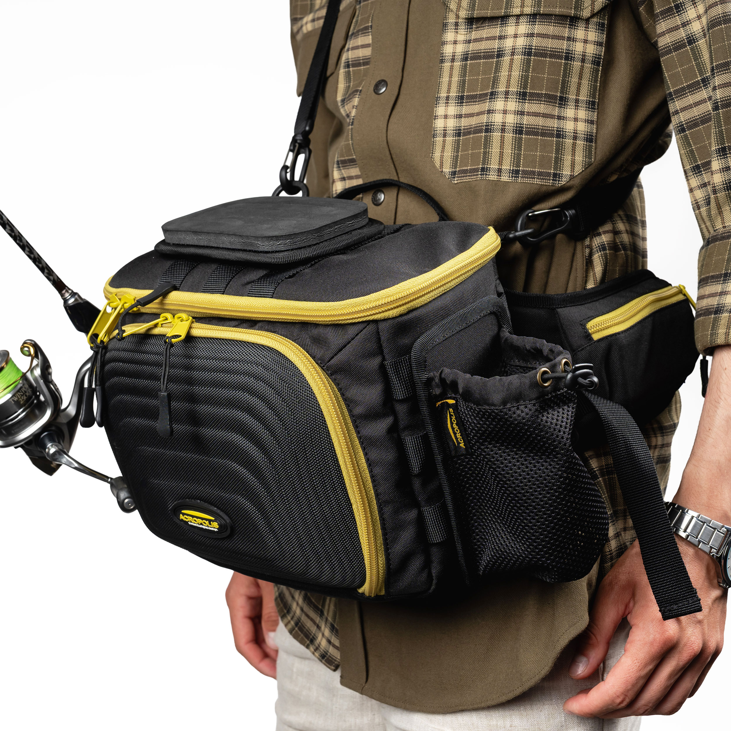 SDS-7chu Black Modular Waist Fishing System for Shore Spinning