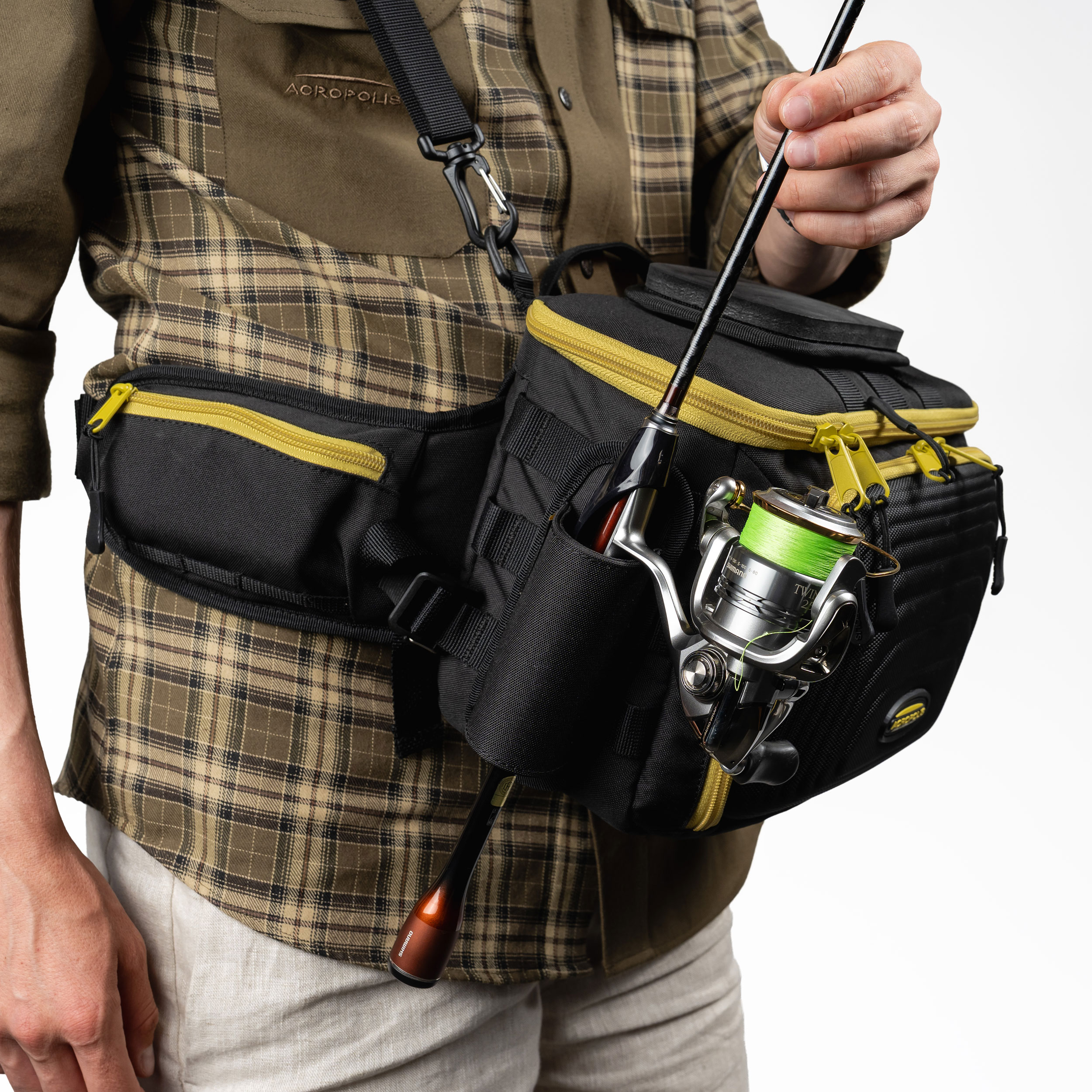 SDS-7chu Black Modular Waist Fishing System for Shore Spinning