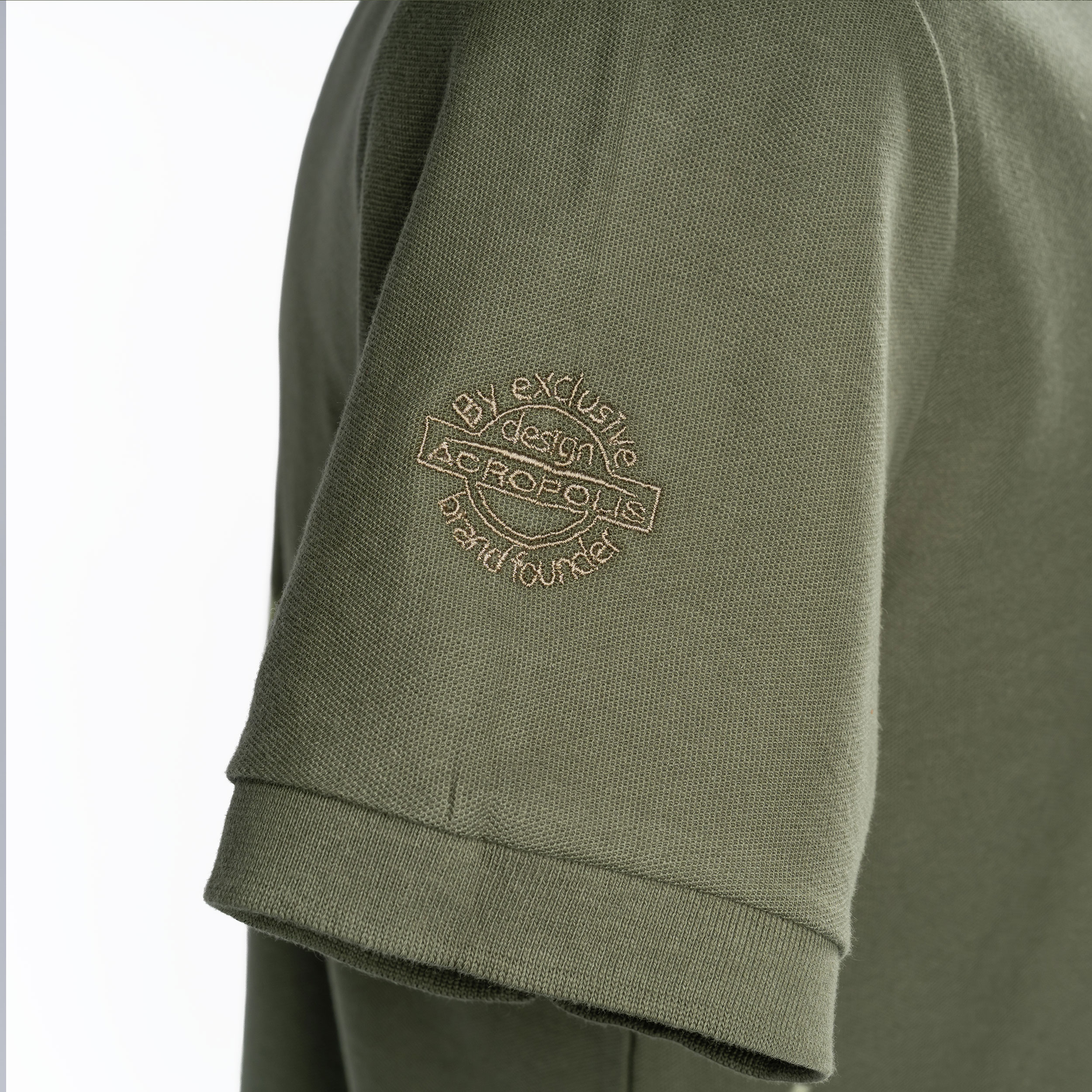 OFRM-8o Olive Polo with Embroidery for Hunters and Fishermen