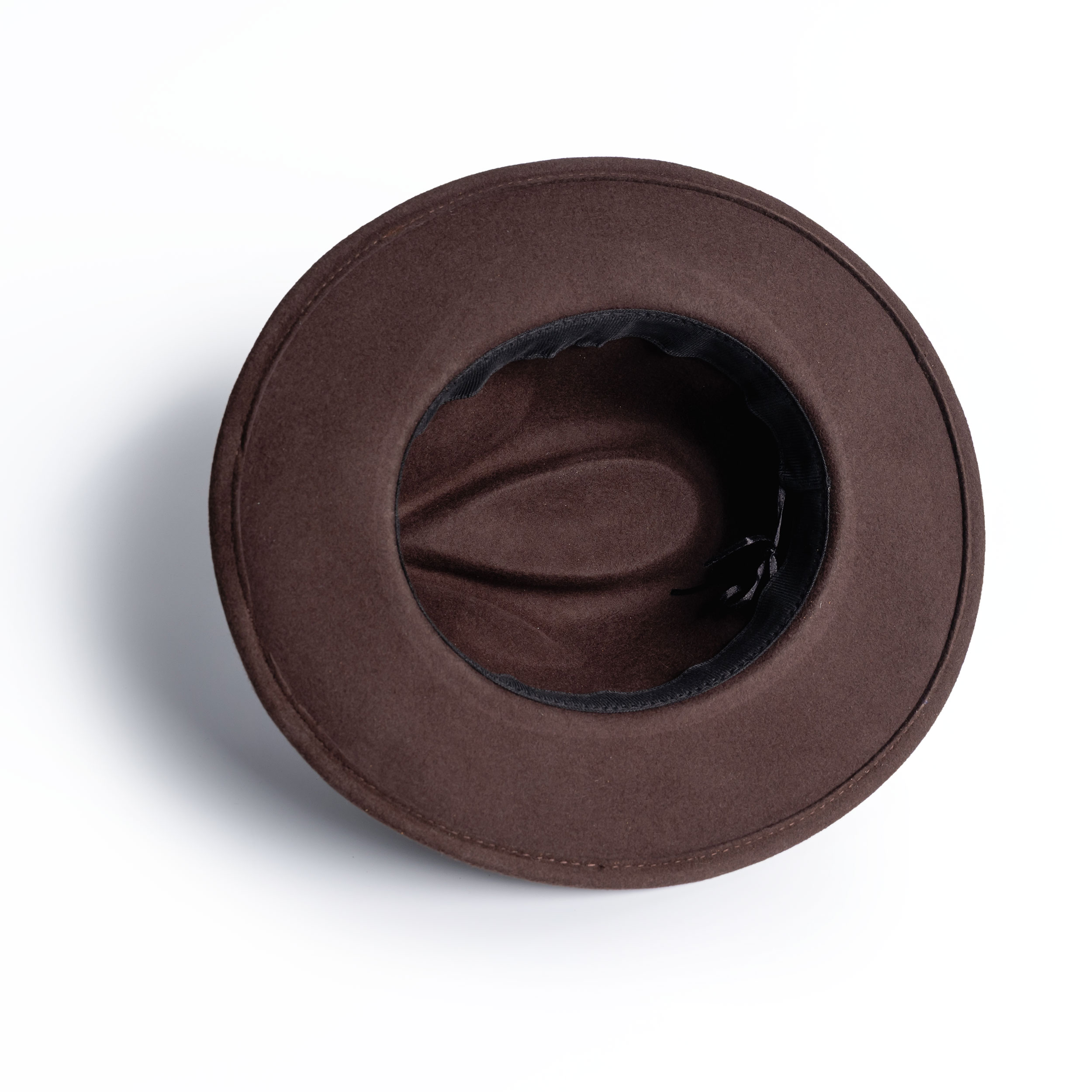 OKM-11 Brown Hunting Hat with Leather Decor