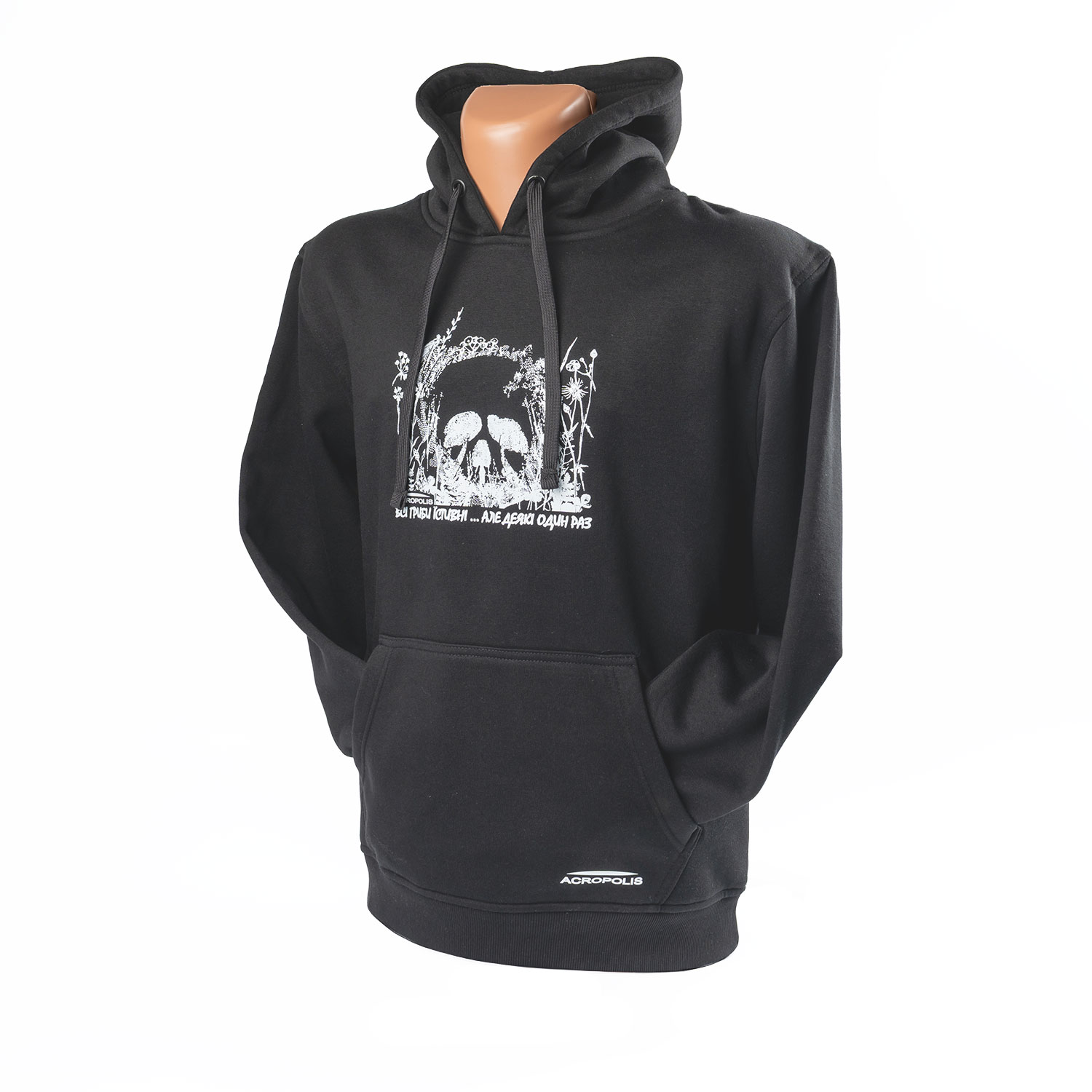 OHR-5ch Mushroom Picking Hoodie, Black
