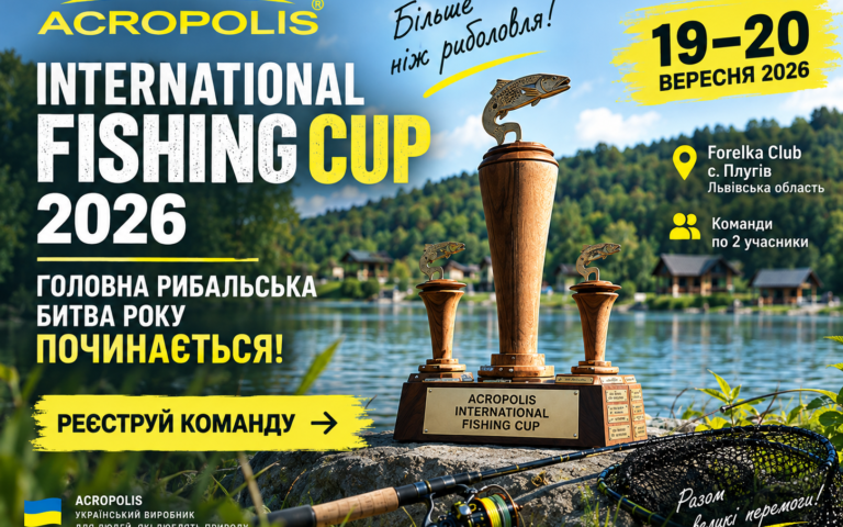 ACROPOLIS INTERNATIONAL FISHING CUP 2026: другий міжнародний рибальський Кубок Acropolis